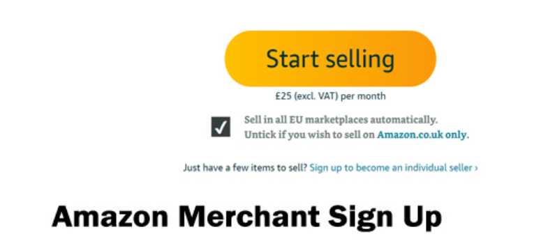 Amazon Merchant Sign Up