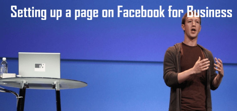 Setting up a page on Facebook for Business