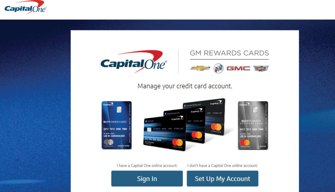 Make Your Capital One GM Card Online Bill Payment