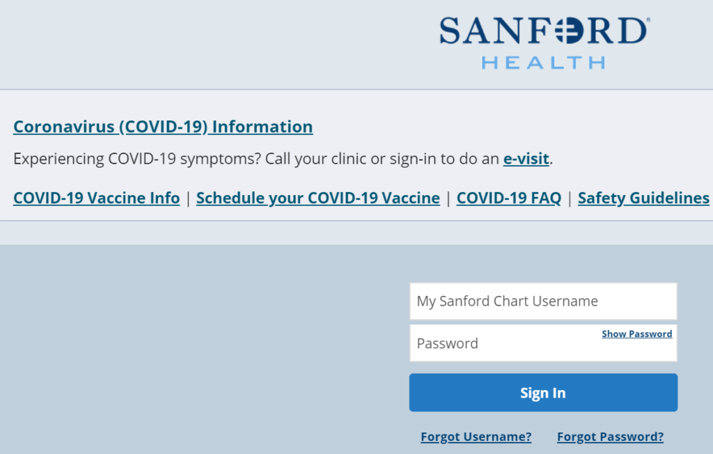 My Sanford Chart Login SignUp My Sanford Chart Online Account